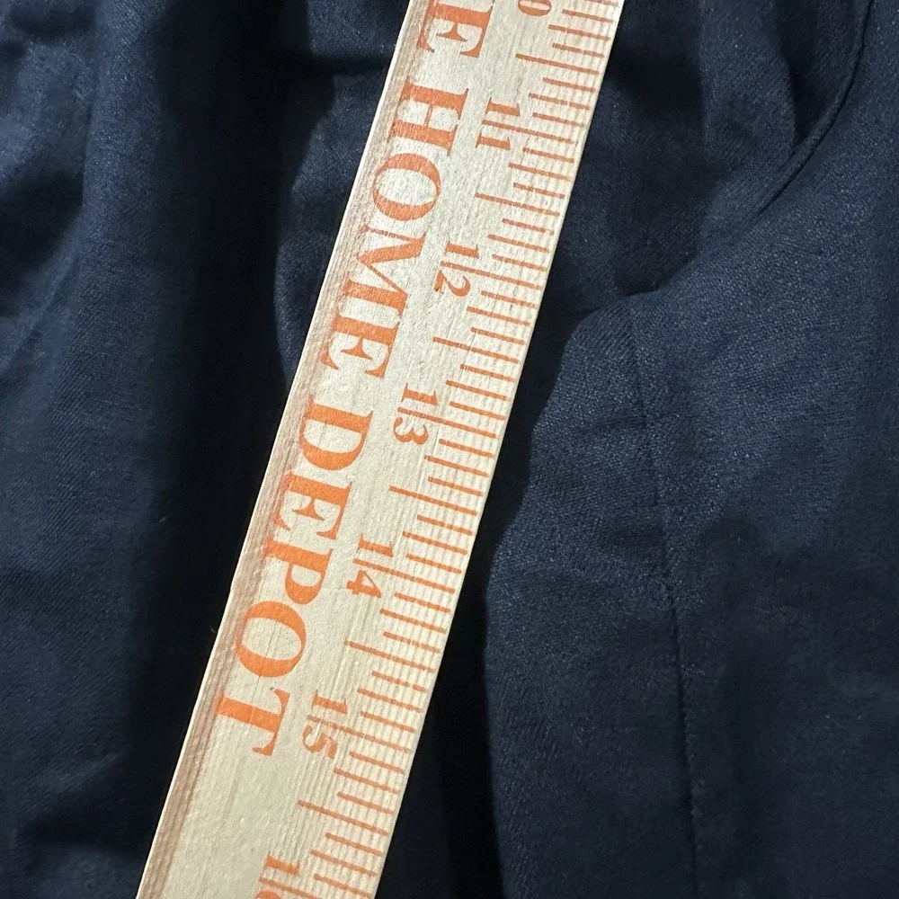 Banana Republic Dress Pants Women 12 Flare Leg Black Y2K Formal Vtg Linen Blend